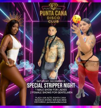 Punta Cana Club Disco dance floor and lights for VIP party